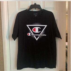 Champion Black Triangle Logo T-Shirt